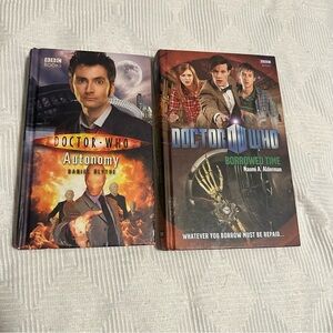 Lot of 2 Hard Back Doctor Who Books AUTONOMY and BORROWED TIME